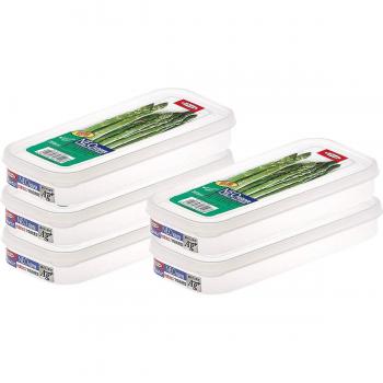 NEO Keeper 360ml Micro‑Safe Food Tupperware – Iwasaki Kogyo, 5 Pieces