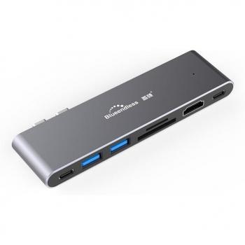 Adaptador Multiport 7 en 1 para Portátiles – Conector USB‑C