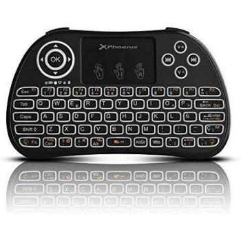 Teclado multimedia inalámbrico 2.4Ghz con retroiluminación