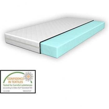 Materasso per Bambini 80x160 cm in Schiuma Fredda con Coprimaterasso Rimovibile