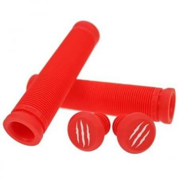 Manchons pour poignets BESTIAL WOLF trottinettes scooters Rouge (avec bouchons inclus)
