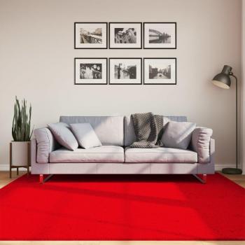 Alfombra de pelo corto suave lavable HUARTE 200x200 cm Crema