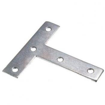 T Repair Mending Plate Zinc Plated 75mm x 16mm x 1.5mm 5mm Hole (Pack of 100)