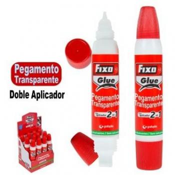 Durchsichtiger Fixo Sekundenkleber mit Zweifachem Ende, 35 g (12 Stück)
