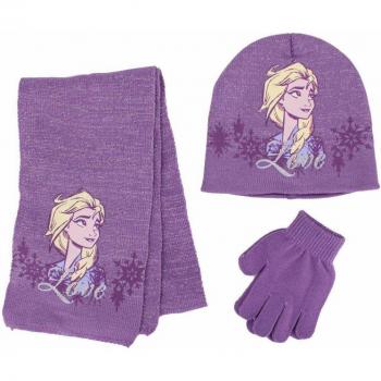 Set invernale Frozen Bambina DISNEY 3 pezzi grigio