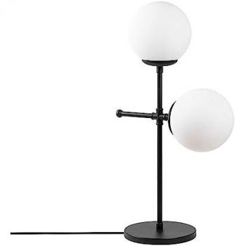 Lampe de table noire à double lumière Modèle 8