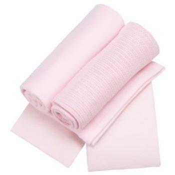 Cozy Cot Starter Kit: Blanket, Fitted Sheet & White/Pink Accents