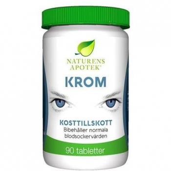 Krom 240 mcg kosttillskott av Naturens Apotek