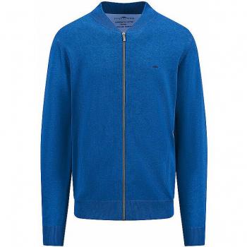 FYNCH Hatton Strickjacke mit Label‑Stitching Blau XL