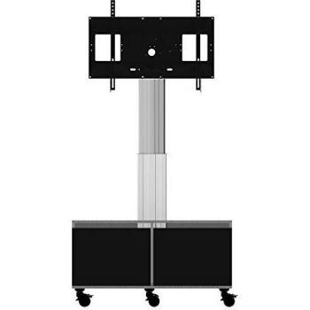 Carrello TV Regolabile in Altezza con Mobile Integrato