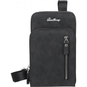 Mens' PU Leather Travel Crossbody Tote