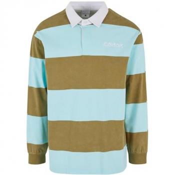 Poloshirt Karl Kani Karl Kani OG Sport Rugby Herren L, Oliv, Hellblau