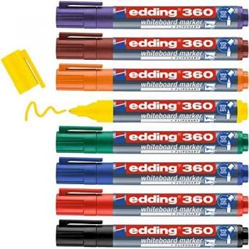 Edding Whiteboardmarker edding 360 nachfüllbar 1,5-3mm sortiert VE=8 F