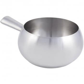 Bon Chef 5150SS 6x4 Stainless Steel Fondue Skillet – Induction Bottom, Tapered Grip