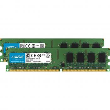 Crucial DDR2 PC28500 DIMM 4GBkit módulo de memoria 2 x 2 GB 1066 MHz