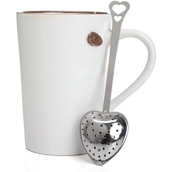 Filtro de Té de Acero Inoxidable con Cuerda y Sello de Papel