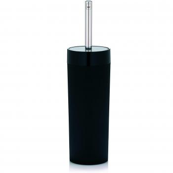 KELA WC-Garnitur „Dunkel“ – 9 x 37,5 cm in Schwarz