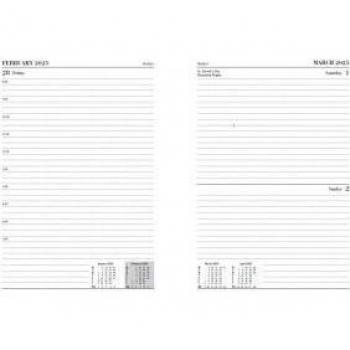 ValueX Academic Mid Year A5 Day To Page Diary 2024/2025 Blue