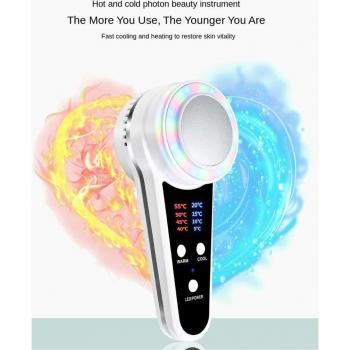Herramienta de Belleza Facial con Masaje Frío y Caliente