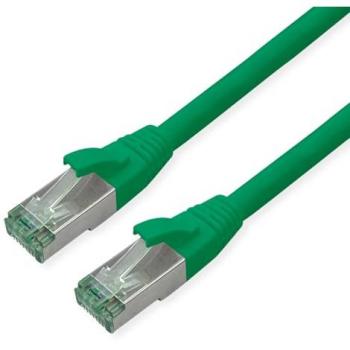 S/FTP patchkabel ROLINE, 0,5m, kat. 6A, zelený
