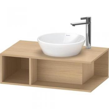 Mobiletto Muro Lavabo D‑Neo 800 mm di larghezza, rovere naturale, 1 ripiano aperto