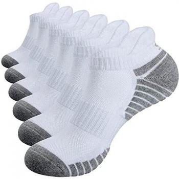 PeakStride Running Socks – 6 Pair Bundle, Moisture‑Wicking, Cushioning, Low‑Cut Athletic