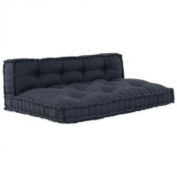Antracite Pillow Pallet per Divano con Schienale