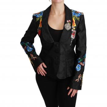 Dolce & Gabbana Enchanted Sicilian Brocade Blazer Jacket, Multicolor, Size L