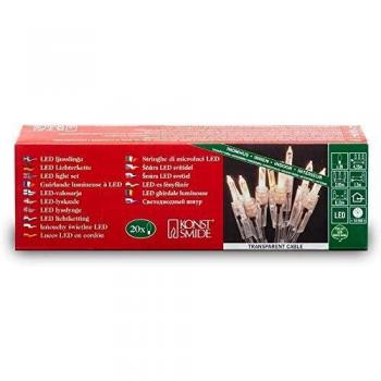 Konstsmide 6301-103 Mini Guirlande 20 LED Blanc Chaud