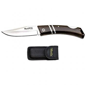 Navaja de Caza Muela ZX ZX-8GR, cachas de madera granadillo, hoja MOVA de 8,5 cm