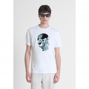 Antony Morato Camiseta Blanca con Estampado de Goma