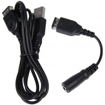 Câble de charge et prise jack 3,5 mm pour Nintendo Gameboy Advance GBA SP