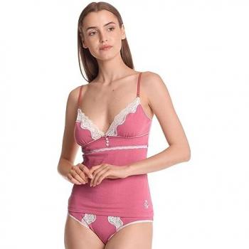 Vive Maria Rockabilly Pink Princess Lingerie Set Women XS to XXL Red-White