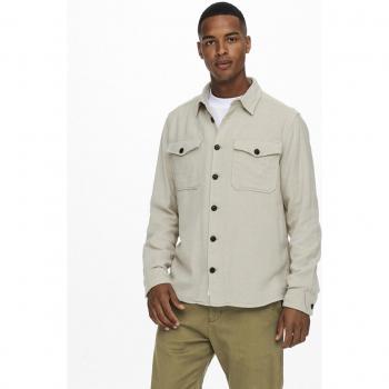 Camicia ONLY & SONS Milo Beige
