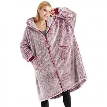 Plaid Pull Chaud BEDSURE Femme, Couverture à Capuche