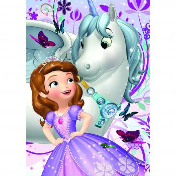 Puzzle 200 pièces Dinosaure et Licorne Sofia