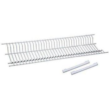 Sauvic Juego Escurreplatos Armario Inoxidable 75 Cm, Blanco, 75x22x5 cm