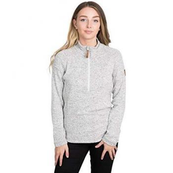 Trespass Tenderness Veste Polaire Femme, Gris Marlé, 12/M-Buste 36