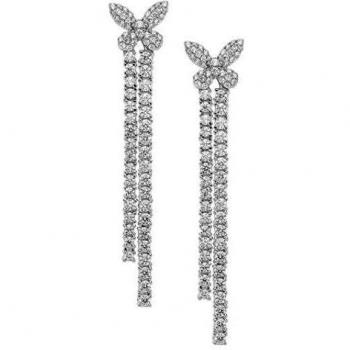 Orecchini Comete Gioielli Farfalle in argento 925 e Zircone ORA133