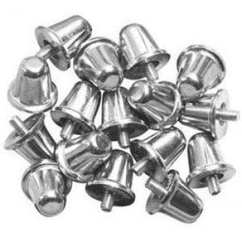 Gilbert 18 mm Rugby Aluminium Studs – 100 Pieces – Silver Finish
