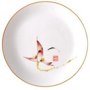 Lotus Design Ceramic Wall Dish
