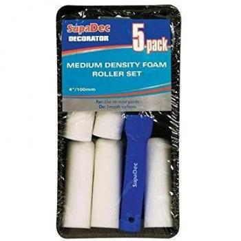 SupaDec 5-Pack Mini Foam Roller & Tray Set 4