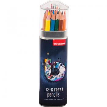 Bruynzeel 12+6 Dark Premium Colored Pencils