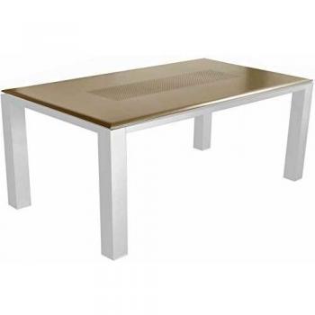 Table de jardin Proloisirs Florence taupe