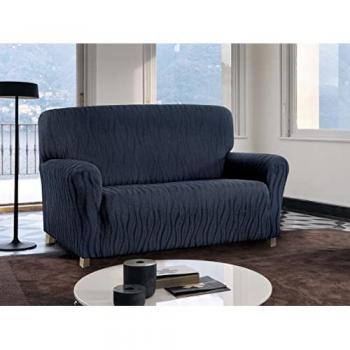 Copridivano Sofà 2 Posti Blu Elasticizzato Modello Wonderful