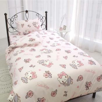 Drap et taie d'oreiller Hello Kitty 3 pièces