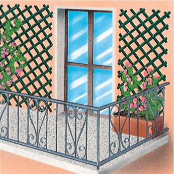 Traliccio in plastica per piante 3x1 bianco