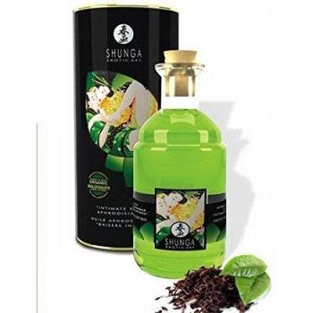 Huile de massage Shunga avec Thé Vert et Huiles Essentielles