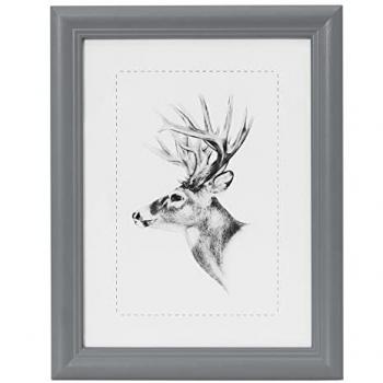 Cadre en Bois avec Façade en Verre A4 Gris