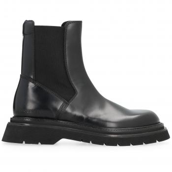 Dsquared2 Men's Leather Chelsea Boots in Black | Size 41 | ABM012124900001 Color 2124